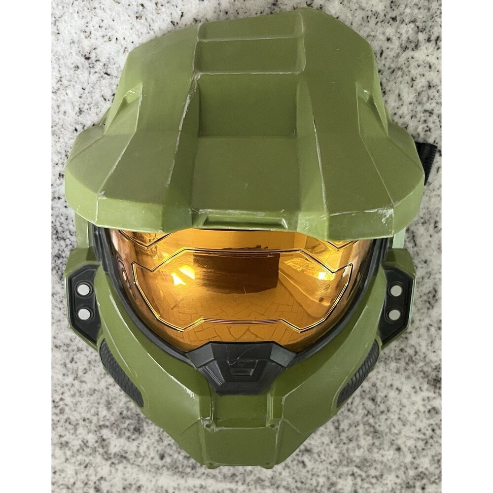 Halo Master Chief Mask 2020 Disguise Microsoft Green Gold Costume Cosplay